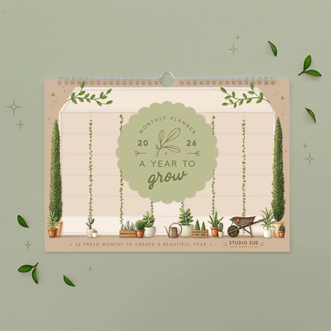 A Year to Grow - 2026 Monthly Planner