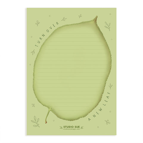 Turn Over a New Leaf  – Notepad