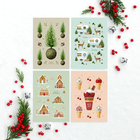 Patterns of Christmas - Greeting Card Set