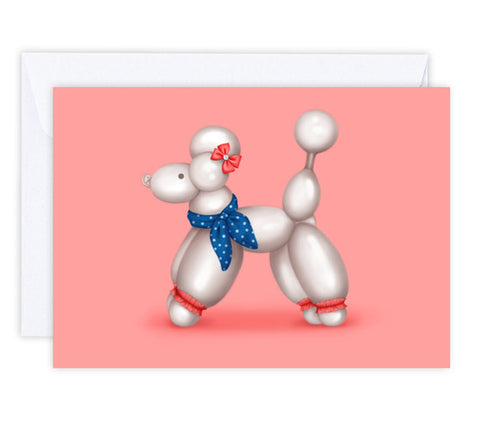 Polly the Poodle Greeting Card