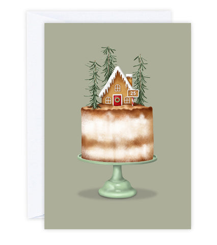 Christmas Cake Greeting Card