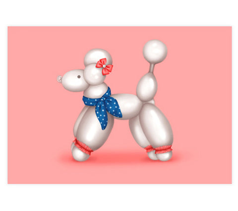 Polly the Poodle Art Print