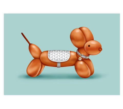 Sammy the Sausage Dog Art Print