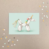 Bubbles the Unicorn Art Print