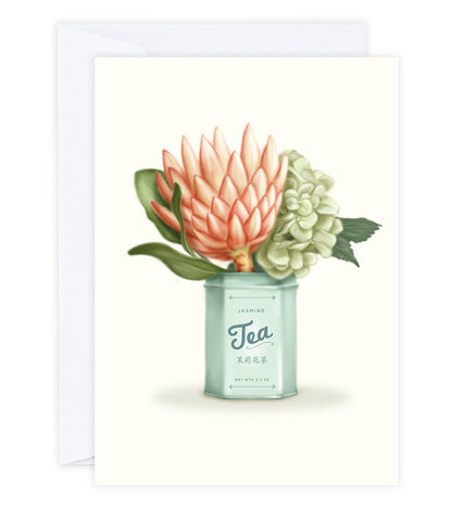 Pro-tea Greeting Card