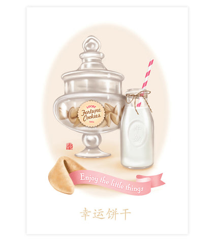 Fortune Cookies and Milk Print