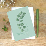 Fig.1 Eucalyptus Greeting Card