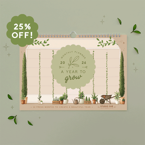 A Year to Grow - 2026 Monthly Planner