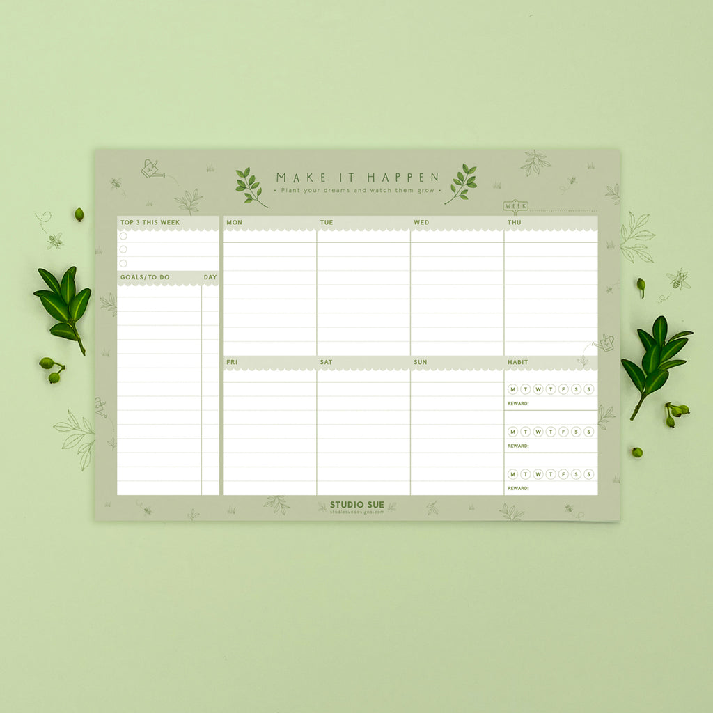 Make it Happen – Weekly Planner – Studio Sue