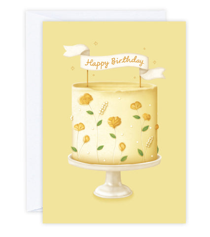 Sweet Pea Birthday Greeting Card