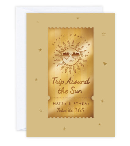 Trip Around the Sun - Greeting Card