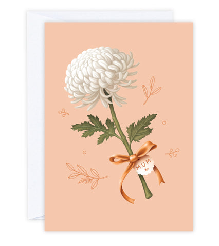 Chrysanthe-mum Greeting Card