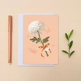 Chrysanthe-mum Greeting Card