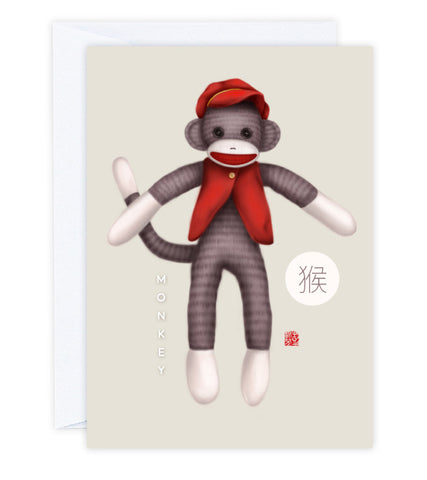 Year of the Monkey Greeting Card